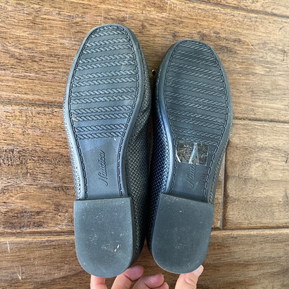 Nautica Classic Woven Ballet Flat Loafer Black Bow Sz 8 Classic Workwear - Picture 8 of 10